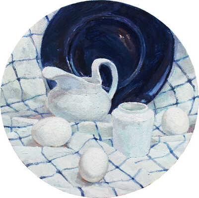 Агеева Оксана Вадимовна. Натюрморт с синим блюдом